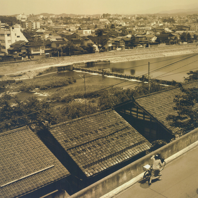 桜坂から見た旧早道町のあたり