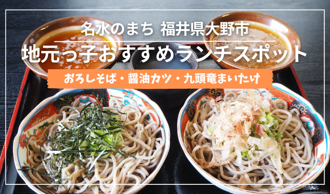 【福井県･観光】地元民＆移住者がオススメするそば・うどん・丼・定食ランチまとめ。