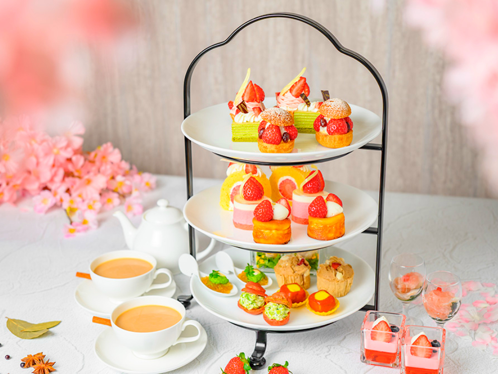 【3/1(日)〜5/31(日)】スパイスとハーブが香る『ホテル金沢』春のアフタヌーンティー「金鼓〈KONKU〉 Aromatic Spring」