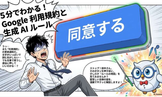 Google利用規約について解説するマンガの表紙