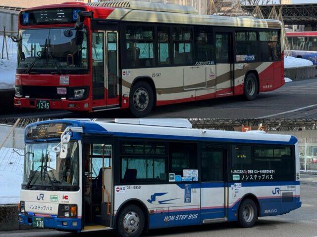 金沢市内を走る一般路線バス