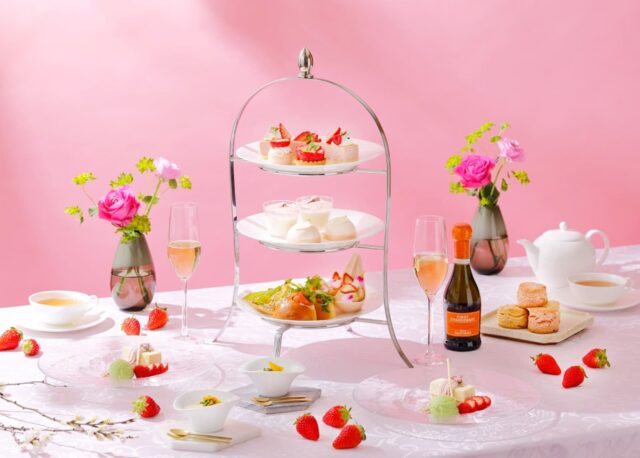 【3/1(日)〜4/30(木)】ホテル日航金沢に「桜ストロベリーアフタヌーンティー」が登場。