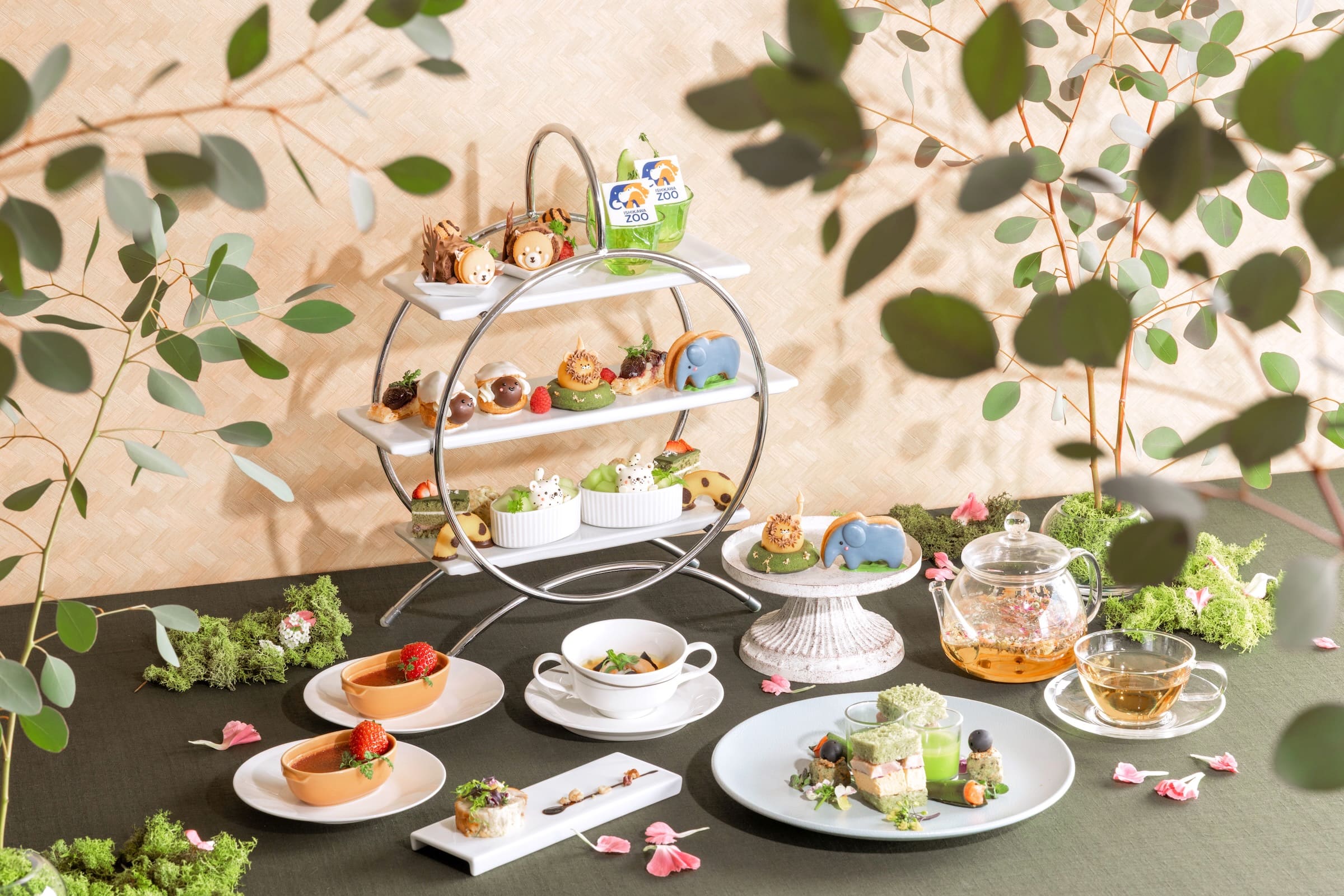 【5/1(金)〜6/30(火)】ANAクラウンプラザホテル金沢に、いしかわ動物園とのコラボアフタヌーンティー「little zoo」が登場。