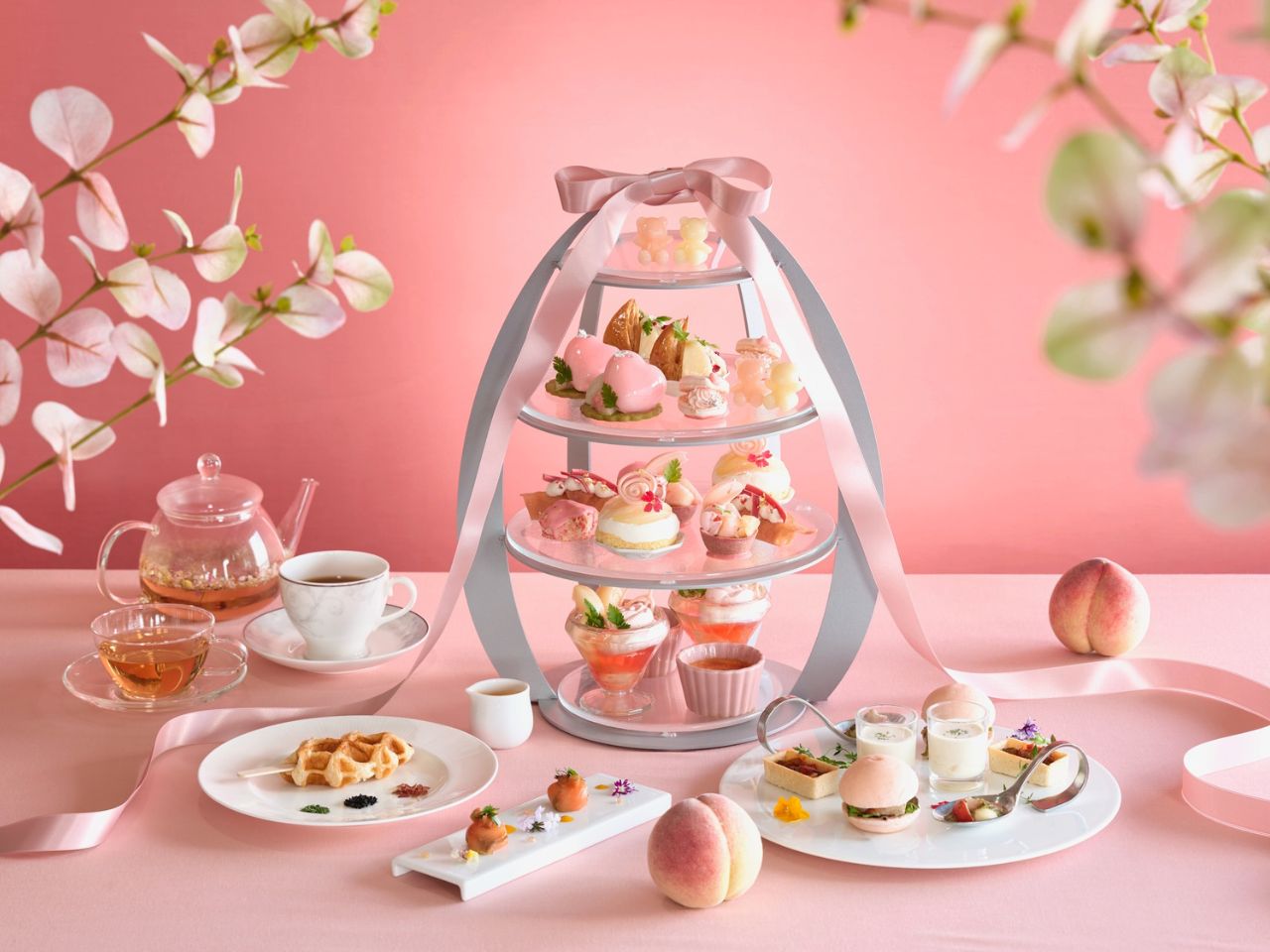 【ペア2組ご招待】ANAクラウンプラザホテル金沢に、夏のアフタヌーンティー「Pure Peach」登場。