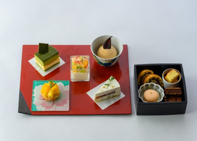 金沢ニューグランドホテル ラウンジ遠州で和モダンスイーツ「MIYABI」を堪能しよう。